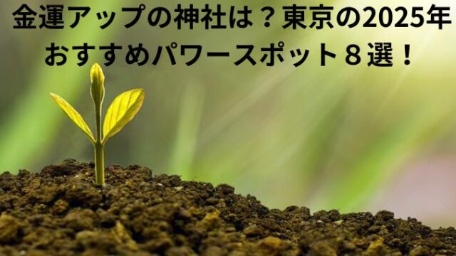 金運アップの神社は？東京の2025年おすすめパワースポット８選！